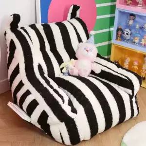 스트라이프 미니 소파 소형 소품 좌식 1인 의자 스냅 대형