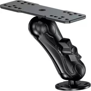 VAZESWIN 알루미늄 합금 피쉬 파인더 마운트 C 사이즈 1.5인치 볼 직사각형 플레이트 및 원형 베이스