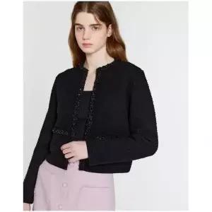 질스튜어트뉴욕 우먼 블랙 비즈장식 울혼방 가디건 JSSW4A100BK 1095704