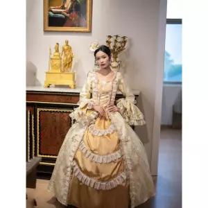 드레스 시대 유럽 무대 중세드레스 귀족 여성 중세 파티