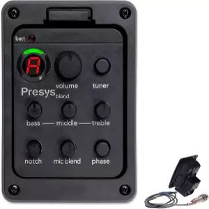 펠레니 어쿠스틱 기타 EQ 이퀄라이저 튜너 앰프 프리앰프 악기용 온보드 픽업 포함