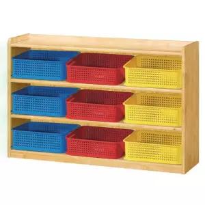 삼단 H30-3 원목 바구니장