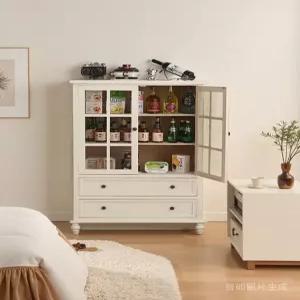 빈티지 원목 엔틱 접시장 그릇장 주방수납 홈카페장