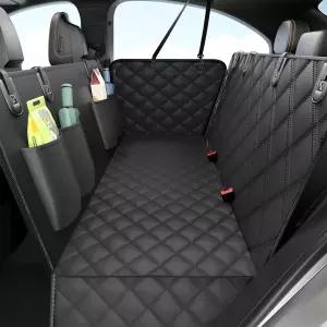 뒷좌석용 엘라우타 도그 카시트 커버 100 방수 스크래치 방지 미끄럼 시트 자동차 트럭 및 SUV용 600D 헤비