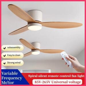 현대식 LED 천장 선풍기 조명 거실용 전기 램프 저소음 실내 침실/식당용 샹들리에