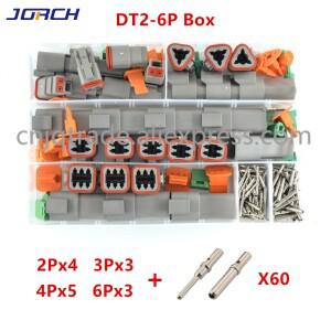 Deutsch DT 시리즈 방수 와이어 줄 커넥터 키트 DT06-2S 자동차 밀폐형 플러그 포함)