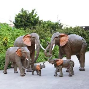 동물 야외 동물원 모델 코끼리 사자 작은 공원 정원 모형