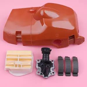호환  Husqvarna 445 450 450E 용 상단 실린더 커버 슈라우드 클립 버클 공기 필터 흡기 매니폴드 체인톱