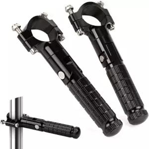 XINGWU 1.25 접이식 오토바이 하이웨이 풋 페그 유니버설 32mm 충돌 바 CNC 미끄럼 방지 받침대 페달 혼다