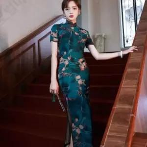 빅사이즈 치파오 큰옷 중국전통의상 튬 공연 화려한