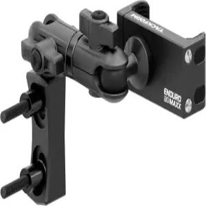 택폼 블랙 모터사이클 퍼치/브레이크/클러치 리저버 휴대폰 마운트 - 20MAXX 스프링 크래들 3.5인치 롱