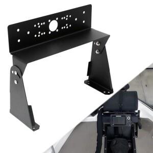 보트용 범용 피쉬 파인더 그래프 마운트, 조절 가능한 바닥 각도, 데크 마린 전자 가민 / 로런스 허민버드 등과 호환 (8인치 높이) (듀얼 마운트)