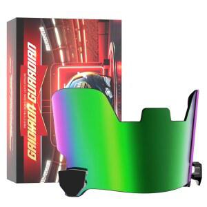 마우스 가드 스포츠용 ROMRLD 축구 헬멧 바이저 및 페이스 - 깨지지 않는 그린 틴트 , UV400 보호, 성인/청소년용 핏, NFHS/ASTM (폴리카보네이트)