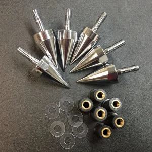 SEMT-범용 크롬 오토바이 스파이크 볼트 (장착 부품 포함) 윈드스크린 페어링 번호판 호환 [B074NVVQZD]