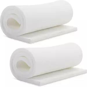 프렌다 2개의 실내 장식 폼 1인치 x 24인치 72인치 고밀도 쿠션 화이트 폴리우레탄 공예 패딩 시트 교체