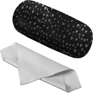 Zewurtuw 안경 케이스 하드 쉘 선글라스 보호 홀더 박스 청소용 천 포함 여자 남자 귀여워