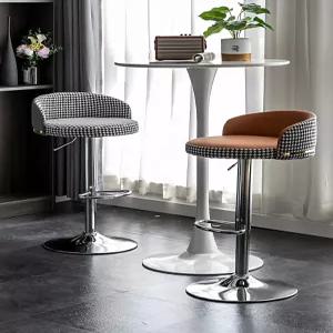 바스툴 카페 스툴 홈바 팔걸이 인조가죽 시트 회전형