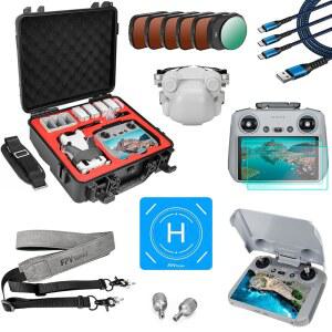 DJI 미니 4 프로 드론 액세서리 키트용 FPVtosky 모어 콤보, 드론용 하드 케이스 키트, 액세서리용 9 in