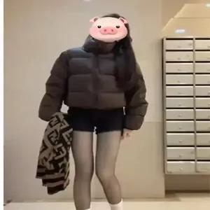 남사친 검정 슬림핏 스판 하이웨스트 청반바지 데일리 도톰 기모 힙업 핫팬츠 다올1