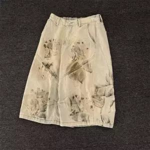 남사친 데님 청반바지 와이드 일자 데일리 커브 반밴딩 칠부바지 반바지 다올1