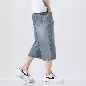 데님 캐주얼 님성 데일리 청반바지 스트레이트 슬림핏 레이솔 반바지 7부바지 다올1