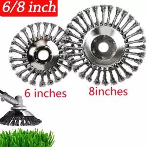 호환  Desbrozadora 스틸 잔디 트리머 헤드 브러시 커터 와이어 잡초 제거 블레이드 정원 잔디깎이 전동 공