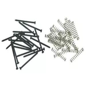 정밀 P 또는 J 베이스 및 P90 비누 바 픽업을 위한 기타 장착 나사 스프링 20개 KAISH 팩 - 블랙