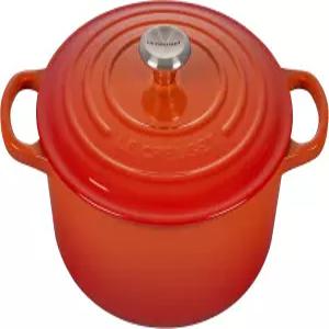 르 크루제 에나멜 주철 시그니처 라운드 더치 오븐 3.5 qt 플레임
