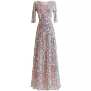 드레스 롱 연주 이브닝 피로연 성악 합창 파티복