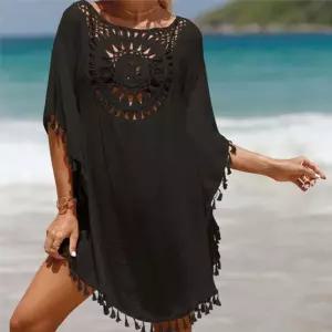 커버업 비치 블랙 빅사이즈 원피스 웨어 휴양지룩 수영복