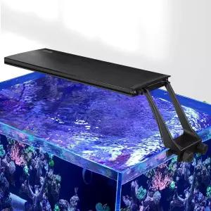 하이거 24시간 연중무휴 소금물 수족관 LED 조명 22W 일출-일광-달광 모드 및 DIY 7가지 색상의 조정