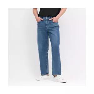 잠뱅이 남성) 기본 바이오스톤 틴워싱 NEW 루즈 테이퍼핏 데님_AN1DTA222-MB 1971805