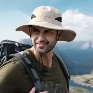 등산모자 여름 남성 여성 벙거지 캠핑 낚시 메쉬 사파리 챙 넓은 정글모