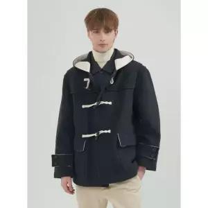 컴스페이스1980 울 블렌드 더플 숏코트_차콜 1973158