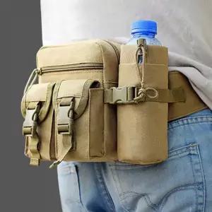 남성 슬링백 멀티 전술 남성 슬링백 아웃도어 여행용 워킹 방수 캐주얼 스포츠 휴대용 낚시 물병 레저 등산