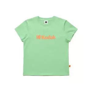매장정품 코닥 KODAK 에센셜 빅로고 아스킨 반팔 티셔츠 우먼 GREEN K6222LRS26 219226