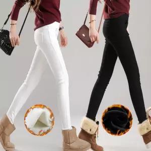 여성 2컬러 겨울바지 슬림핏 기모안감 스판 밴딩팬츠 vDT6+7UDO