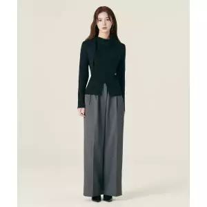 ROEM 벨티드 투턱 와이드 슬랙스_RMTWF49RT1