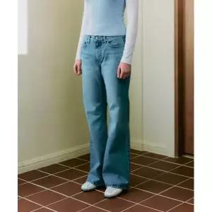 ROEM 세미로우라이즈 플레어핏 데님 팬츠 _RMTJG23YT1_INDIGO