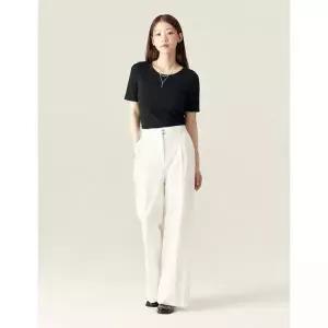 ROEM 코튼 와이드 팬츠_RMTWF25R16