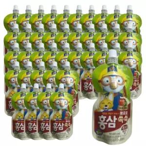 팔도 뽀로로 홍삼쏙쏙사과매실, 100ml, 40개