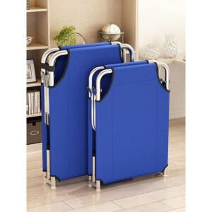 소형 1인용 접이식 다용도 미니침대 체커보드 간이 보호자 평상 침대 컴바인 체어