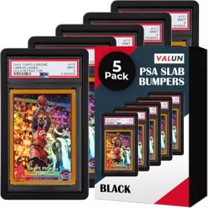 발룬 PSA 슬래브 범퍼 5팩(블랙) ？ 등급 카드용 하드 TPU 보호 가드 슬래브용 카드 보호용
