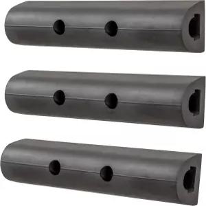 루버네 2090615-3 10인치 범용 고무 범퍼 가드 프로텍터 스트립 로딩 도크 리어 펜더 패드 범프 스톱 3팩