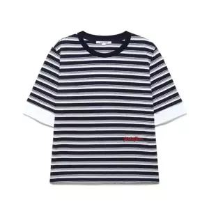 [롯데백화점]나이스클랍 스트라이프 자수 티셔츠 (N252PWT431)