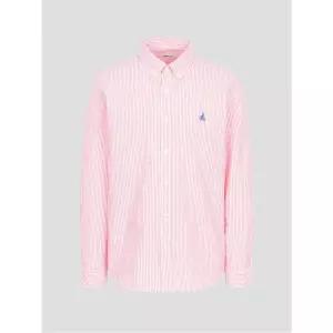 매장정품 빈폴 BEANPOLE MEN 시어서커 스트라이프 셔츠 핑크 BC5364C18X 219307