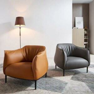 가죽 쇼파 스터디카페 등받이의자 가죽쇼파 가정용 1인 식탁 카페붙박이쇼파 대기실 벽소파