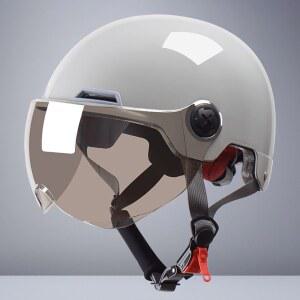 여름 하프페이스 가벼운 클래식 반모헬멧 초경량 연그레이 오토바이 투명숏고글