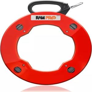 전기 또는 통신 와이어 풀러를 위한 Vanitek 200피트 리치 스프링-스틸 피쉬 테이프 릴 고충격 케이스 포함