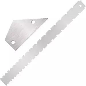 디자인된 기타 넥 노치 스트레이트 엣지 베이스 프렛 레벨링 자 로커 레벨 루시어 도구(2PC)